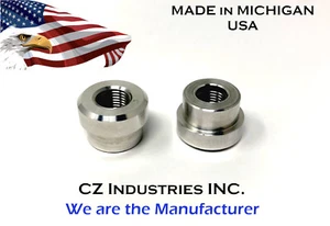 1/8 NPT ALUMINUM FEMALE WELD ON / WELD IN FLANGE FITTING BUNG, 1/8"-27 QTY:2 - Bild 1 von 2