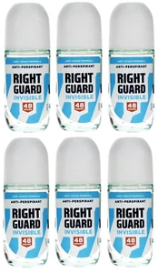 6 x 50ml Right Guard Women Invisible Roll On 48h Protection Anti-Perspirant - Picture 1 of 3