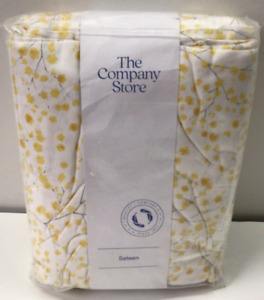 The Company Store Company Cotton Whisper Buds QUEEN Bamboo Sateen Duvet Cover