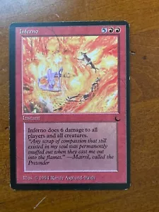 Inferno, The Dark, Magic the Gathering LP+ - Imagen 1 de 2