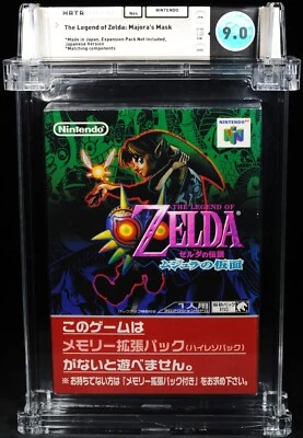 WATA 9.0 Majora's Mask The Legned of Zelda Japanese 2000 N64 JPN CIb First Print - Image 1 of 2