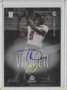 2021 Panini Luminance Football TJ Vasher Rookie Auto 65/100 #162 RC - Picture 1 of 2