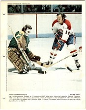 1973-74 Dimanche / Derniere Heure Photos Yvan Cournoyer #NNO Montreal Canadiens