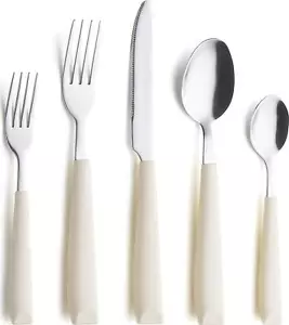 ANNOVA 20PCS Flatware Set Stainless Steel Silverware/Cutlery Set With Colored To - Picture 1 of 8