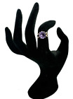 Vintage 10K Yellow Gold 4ctw Purple Sapphire Ring Size 5