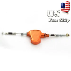 CNC Stunt Clutch Pull Cable Lever For Suzuki GSX-R750 2011-2016 Dritbike Orange - Picture 1 of 10