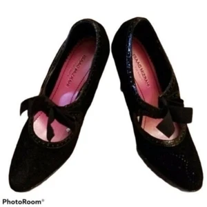 Shoes Isaac Mizrahi Black Heels Pumps MaryJane Becca Women's Woman's 5.5 - Picture 1 of 14