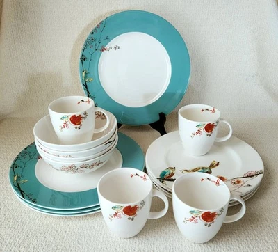 Lenox CHIRP Simply Fine Bone China 16 Piece Set ~ Service for 4 ~ Unused - Image 1 of 4
