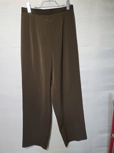 Pantalones de vestir Sheri Martin New York para mujer verde oliva talla 14 cremallera trasera... - Imagen 1 de 8