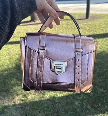 Bolsa tiracolo Michael Kors Manhattan média couro ou PVC bolsa - Imagem 1 de 4