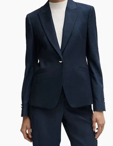 Giacca donna BOSS slim fit effetto denim con pantaloni abbinati. - Foto 1 di 14