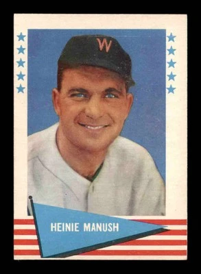 Fleer #57 Heinie Manush 1961 excelente/como nuevo+ X3388398 Foto 1 de 3