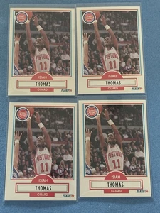 1990-91 Fleer Basketball Isiah Thomas Detroit Pistons Lot x4 - Bild 1 von 1