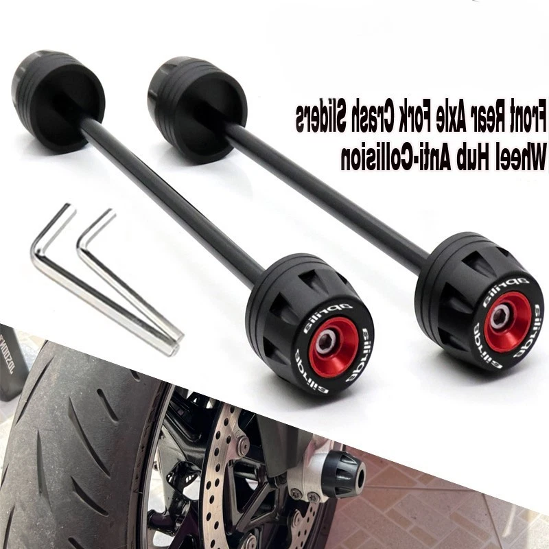 Protector deslizante horquilla rueda delantera trasera para Aprilia Shiver 900 2017-2022 Foto 1 de 4