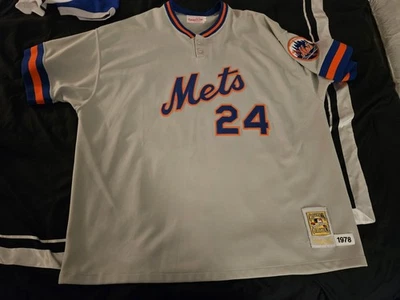Mitchell Ness M&N New York Mets Willie Mays Authentic Jersey USA 60 4xl Rare NY - Image 1 of 4