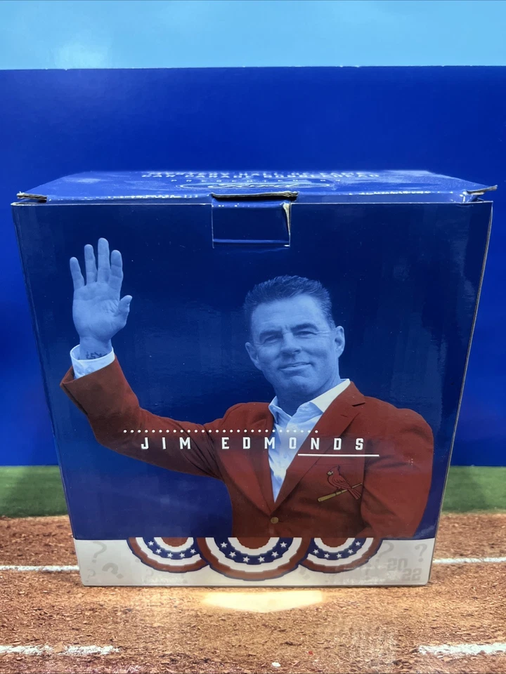 JIM EDMONDS ST. LOUIS CARDINALS BOBBLEHEAD MISTERIO SALÓN DE LA FAMA DESFILE DE AUTOS Foto 1 de 1