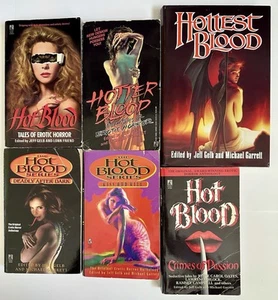 The Hot Blood Series: Tales Of Erotic Horror 6 Book Lot Vintage 80s-90s 1st PNT - Picture 1 of 16