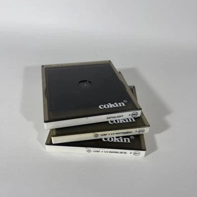 Cokin P Series Lens Filters Set of 3 - Warm 027 - Warm 028 - Sepialight 045 - Image 1 of 3