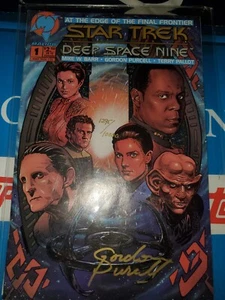 STAR TREK SIGNED Deep Space Nine DS9#1 Malibu Gordon Purcell with COA 1993 #10k - Picture 1 of 14