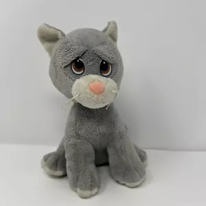 Vintage T.L Toys Sad Gray Cat Kitten 7in. Weighted Plush Stuffed Toy Animal Gift - Picture 1 of 24