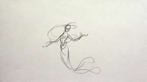 Página de guión gráfico de película dibujada a mano de The Little Mermaid Ariel's Beginning Production - Imagen 1 de 2