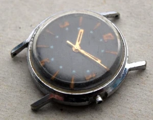 VINTAGE SOVIET RUSSIA USSR WRIST MENS WATCH RAKETA MECHANICS NOT WORKING RARE - Imagen 1 de 18