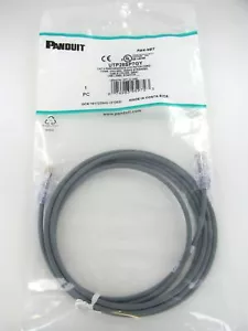 Panduit UTP28SP7GY Cat6 28 AWG Netzwerk Patchkabel/-kabel, 7 Fuß grau ~ STSI - Bild 1 von 3