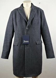 HERNO Parka Wool Coat abrigo de lana hombre abrigo forrado talla 54 NUEVO con ETIQUETA - Imagen 1 de 12