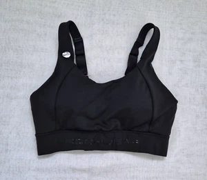 ROCKWEAR Size 14 NWOT, black maximum impact sports bra /crop/ infills adjustable - Picture 1 of 4