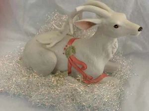 ENESCO Reindeer “FLEETING GLANCE” G.G. Santiago Figurine Christmas Decoration - Picture 1 of 9