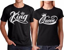 King Or Queen New Valentines Christmas Couple matching funny cute T-Shirts