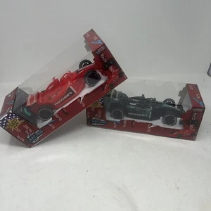 1:22 RC Auto Las Vegas F1 27Mhz & USB Rosso A/Blk con Telecomando Batteria Inc Lotto 2 Pezzi - Foto 1 di 12