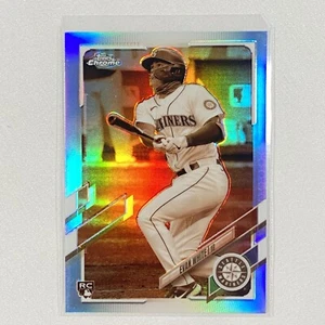 2021 Topps Chrome Evan White RC Sepia Refractor #61 Seattle Mariners - Picture 1 of 2