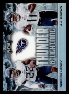 2020 Playoff Thunder and Lightning Silver #10 A.J. Brown/Derrick Henry - Picture 1 of 2