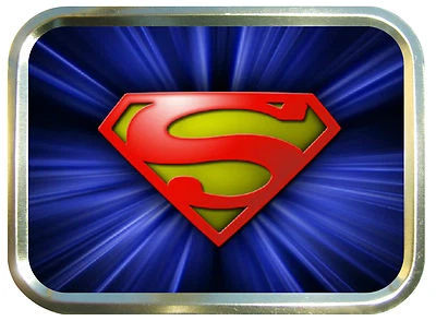 Superman. 2oz Gold Tobacco Tin,Stash Can,Storage Tin, Super Hero, Pocket