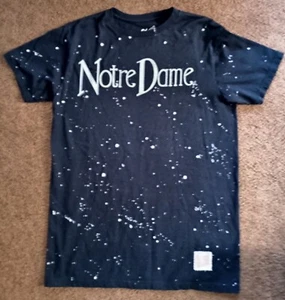Retro Brand Vintage Notre Dame Navy T-shirt Size Small - Picture 1 of 6