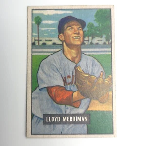 1951 Bowman Baseball	- #72 Lloyd Merriman - Ungraded - Set Break - Picture 1 of 6