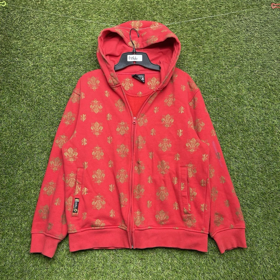 Sudadera con Capucha Southpole Niños Grande Hexágono Logo AOP Cremallera Completa Ropa de Calle Hip Hop y2k Foto 1 de 4