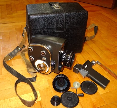 Vintage Soviet Quartz 2x8S-1M Movie Camera - 8mm Film Cine Camera USSR 1970s - Bild 1 von 4