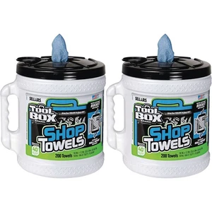 TOOLBOX Z400 Big Grip Dispenser Cleaning Shop Towels - 2 Rolls - 400 Towels - Picture 1 of 4