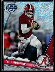 2023 Bowman University Chrome #120 Tyler Buchner Shimmer - Picture 1 of 2
