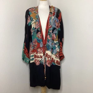 Abrigo Carole Little Vintage Moulin Rouge Tela Alemana Hecho en EE. UU. Talla 8 - Imagen 1 de 14