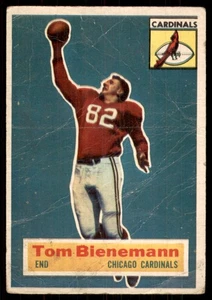1956 Topps SEVERAL CREASES #10 Tom Bienemann Rookie Chicago Cardinals - Bild 1 von 2