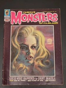 Berühmte Monster von Filmland #95 1973 Horror Magazin Dracula - Bild 1 von 3
