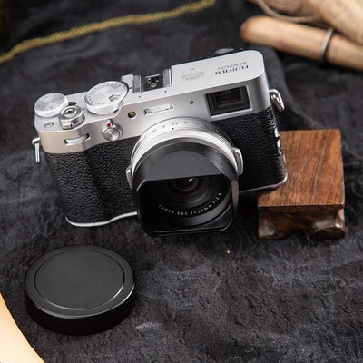 Parasol de metal con adaptador de 49 mm apto para cámara Fujifilm Fuji X100V/X100VI Foto 1 de 2