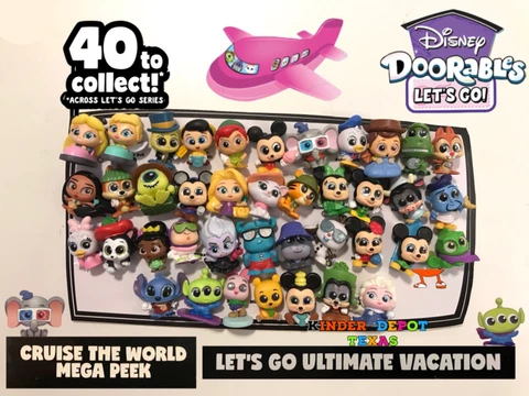 🦖Doorables Let’s Go + Ultimate Vacation SUITCASE + Cruise + cards - YOU PICK! Cover