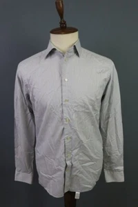 Eton Slim Fit Blue Striped Long Sleeve Button Down Dress Shirt Size 42 / 16 - Picture 1 of 16