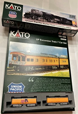 KATO 1264014 106085 106086 N UP 4014 Big Boy 4-8-8-4 EXCURSION SET LOCO & CARS - Image 1 of 4