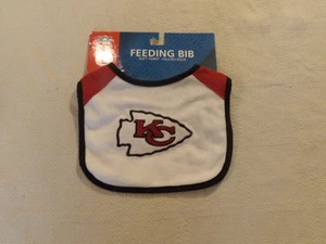 NFL Kansas City Chiefs Soft Terry Feeding Licenced Baby Bib NWT - Picture 1 of 1