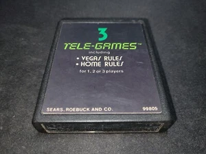 Blackjack Sears 99805 ATARI 2600 NRMT- condition game cartridge no end label - Picture 1 of 3